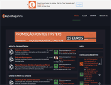 Tablet Screenshot of forum.apostaganha.pt